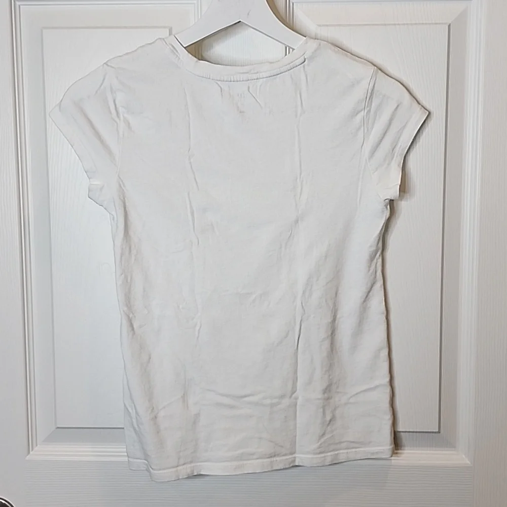 Gap Pride Rainbow Logo White Short Sleeve T-Shirt, Kids XL